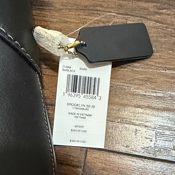 Coach Black Leather Shoulder Bag - Picture 3 of 5